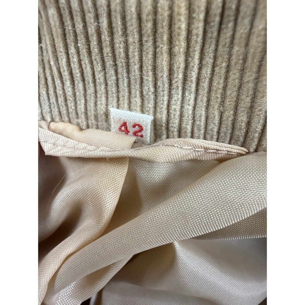 VTG The Fashion Place Size 42W- 10/12 Tan Corduroy Blazer Jacket Sears Womens - Picture 8 of 13